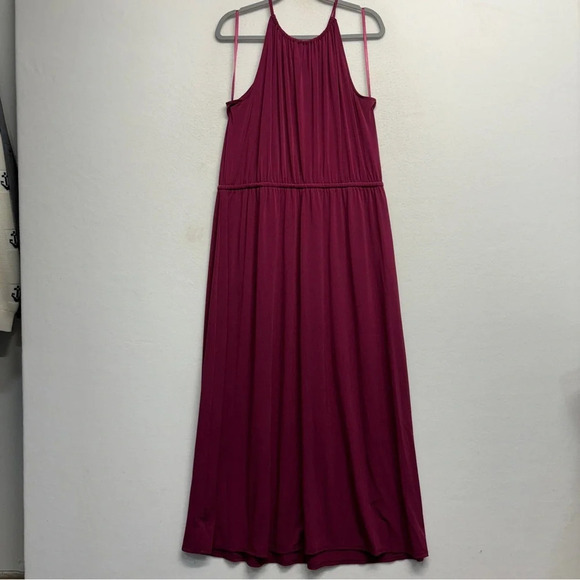 Lane Bryant Simply Chic Collection Goddess Maxi dress size 18/20 Wine Red - Picture 3 of 9